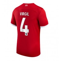 Liverpool Virgil van Dijk #4 Fußballbekleidung Heimtrikot 2023-24 Kurzarm